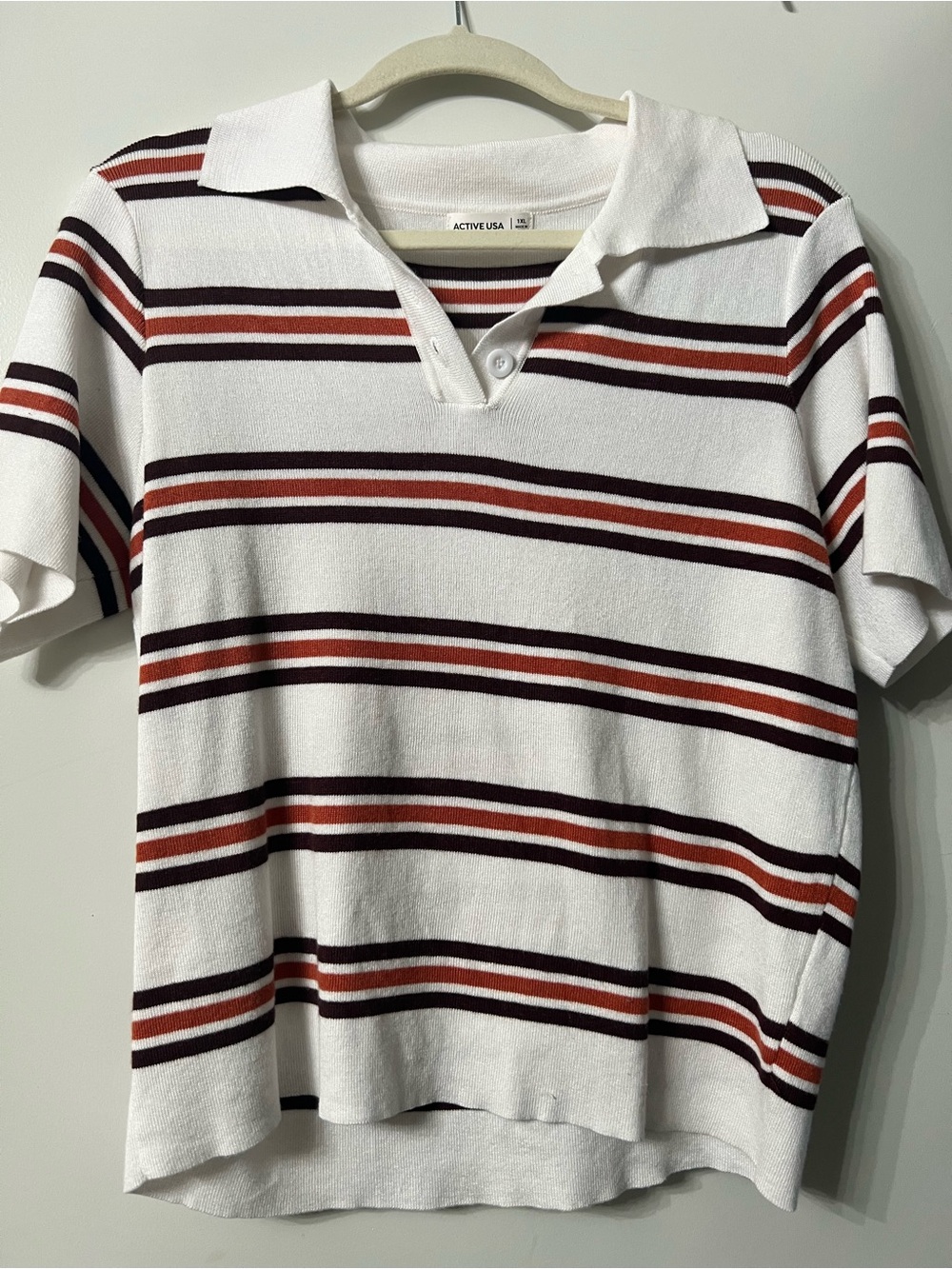 Active USA White Short-sleeve women’s cardigan top